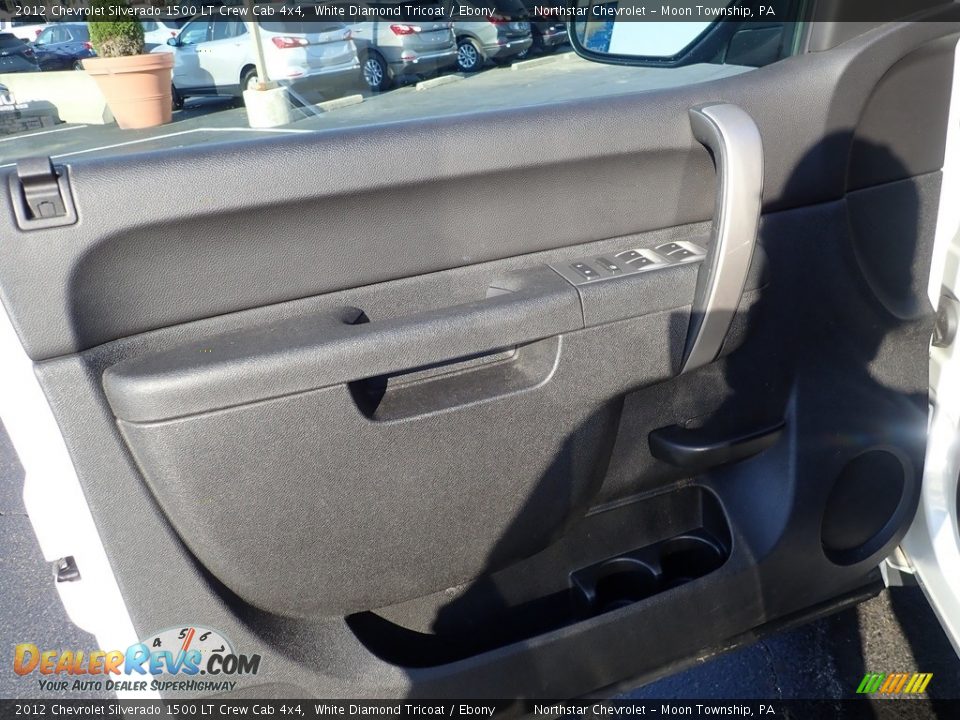 2012 Chevrolet Silverado 1500 LT Crew Cab 4x4 White Diamond Tricoat / Ebony Photo #23