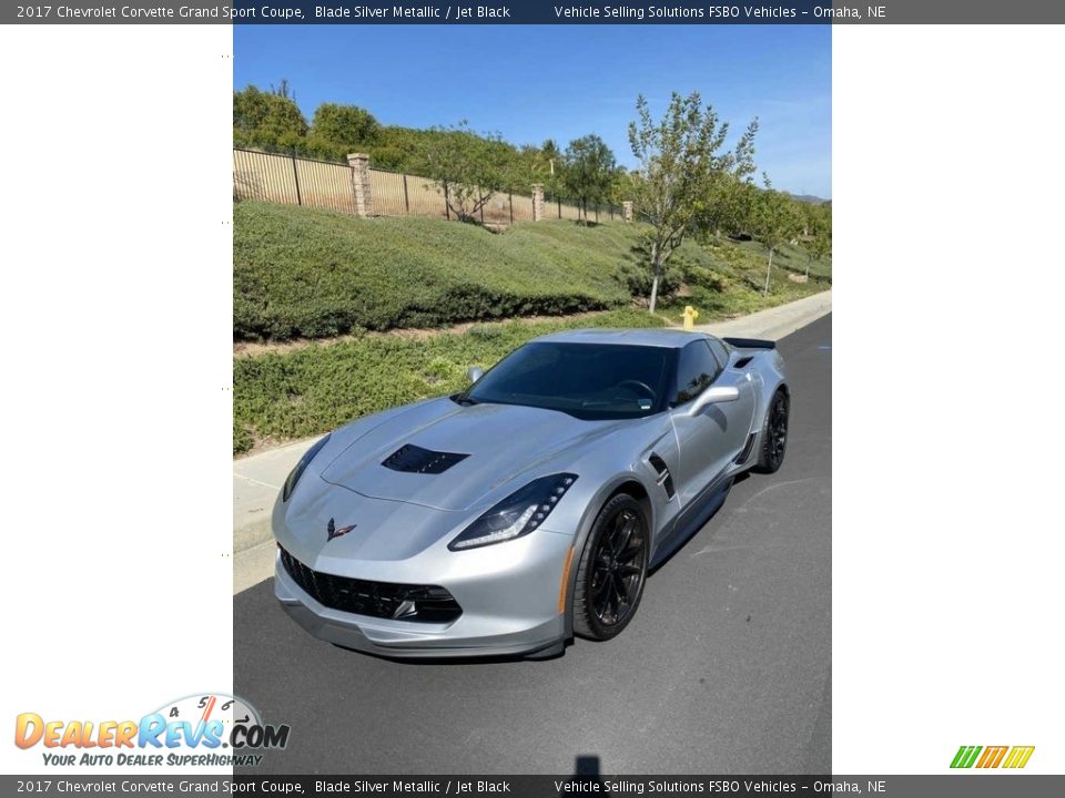 2017 Chevrolet Corvette Grand Sport Coupe Blade Silver Metallic / Jet Black Photo #2