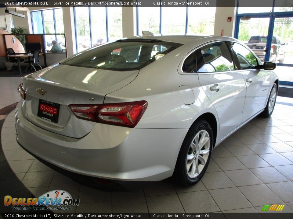 2020 Chevrolet Malibu LT Silver Ice Metallic / Dark Atmosphere/Light Wheat Photo #7