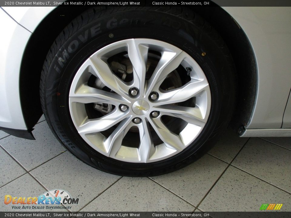 2020 Chevrolet Malibu LT Silver Ice Metallic / Dark Atmosphere/Light Wheat Photo #12