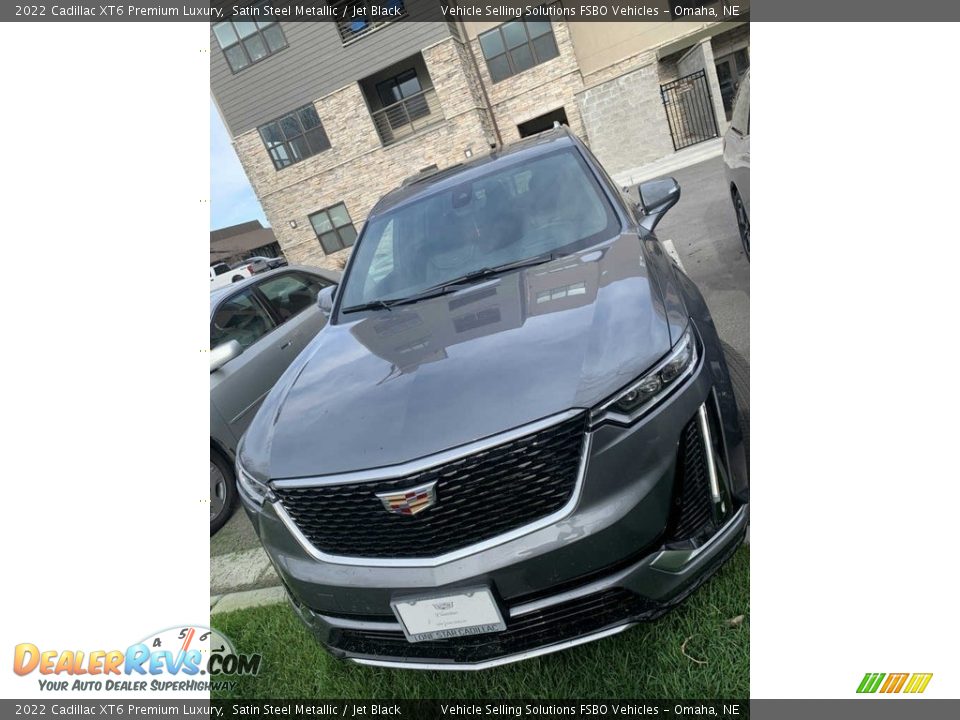 2022 Cadillac XT6 Premium Luxury Satin Steel Metallic / Jet Black Photo #1