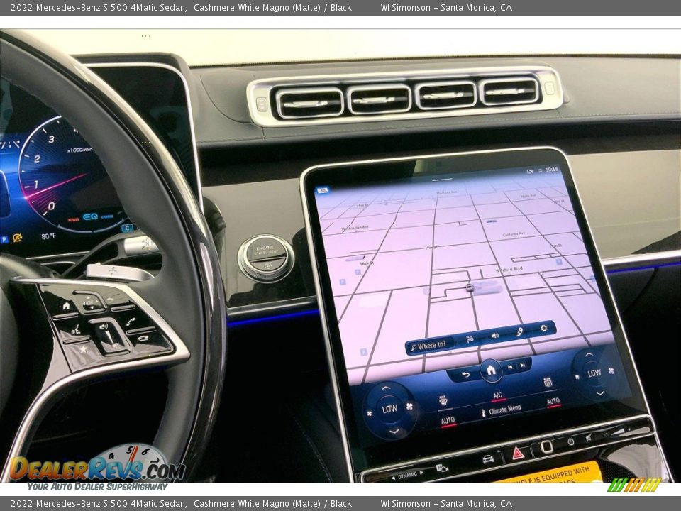 Navigation of 2022 Mercedes-Benz S 500 4Matic Sedan Photo #7