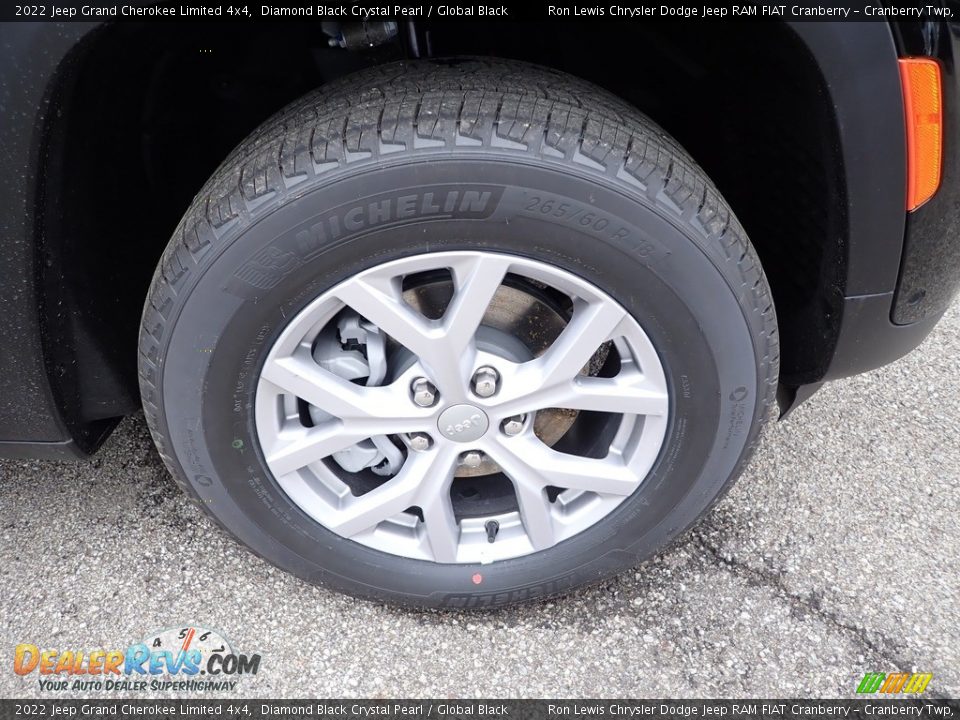 2022 Jeep Grand Cherokee Limited 4x4 Diamond Black Crystal Pearl / Global Black Photo #9