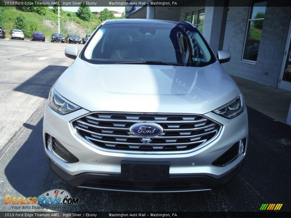 2019 Ford Edge Titanium AWD Ingot Silver / Ebony Photo #5