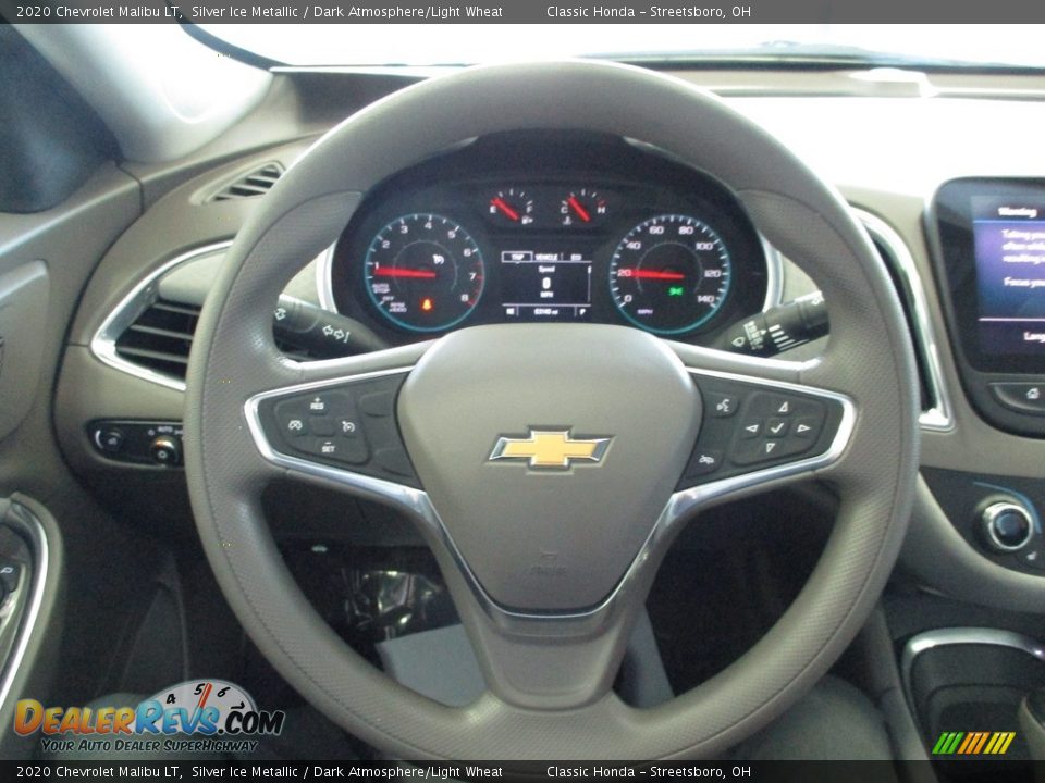 2020 Chevrolet Malibu LT Silver Ice Metallic / Dark Atmosphere/Light Wheat Photo #28