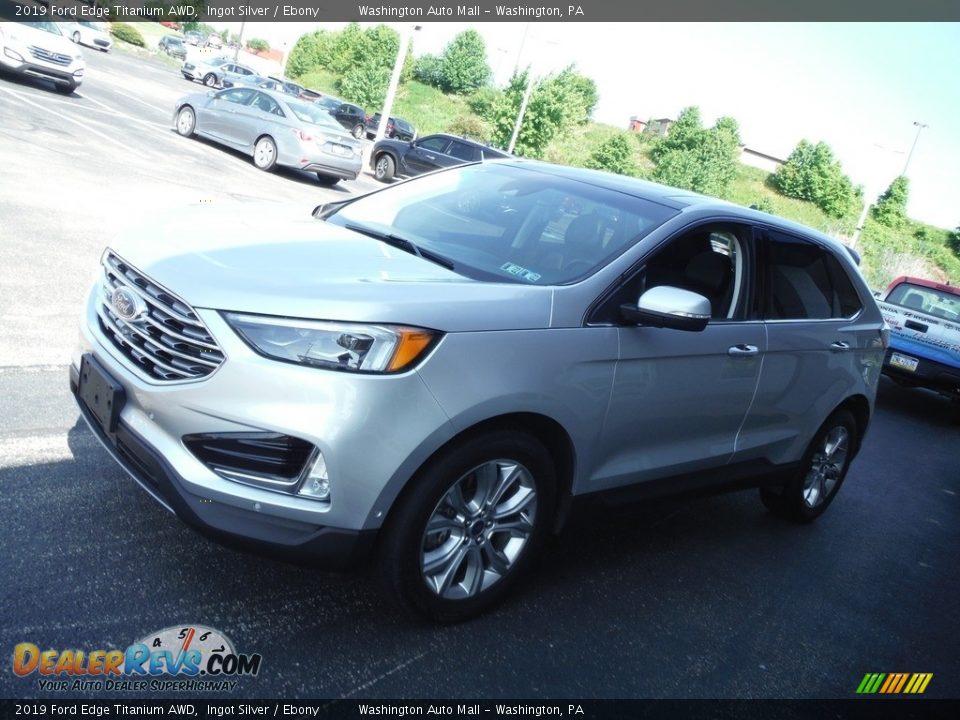 2019 Ford Edge Titanium AWD Ingot Silver / Ebony Photo #6