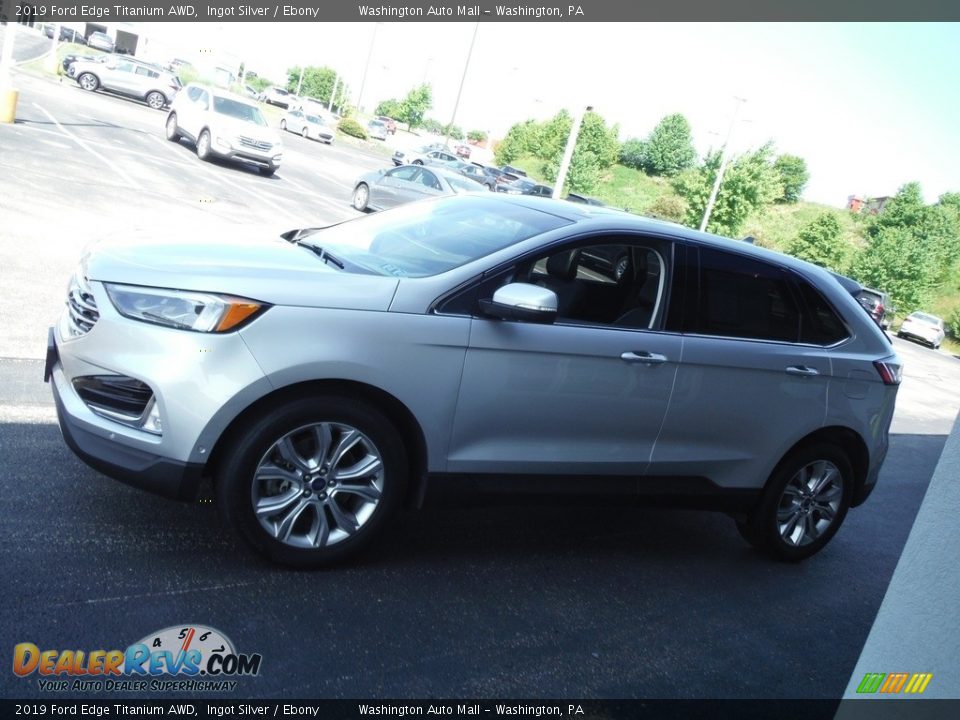 2019 Ford Edge Titanium AWD Ingot Silver / Ebony Photo #7