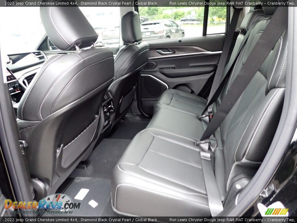 2022 Jeep Grand Cherokee Limited 4x4 Diamond Black Crystal Pearl / Global Black Photo #13