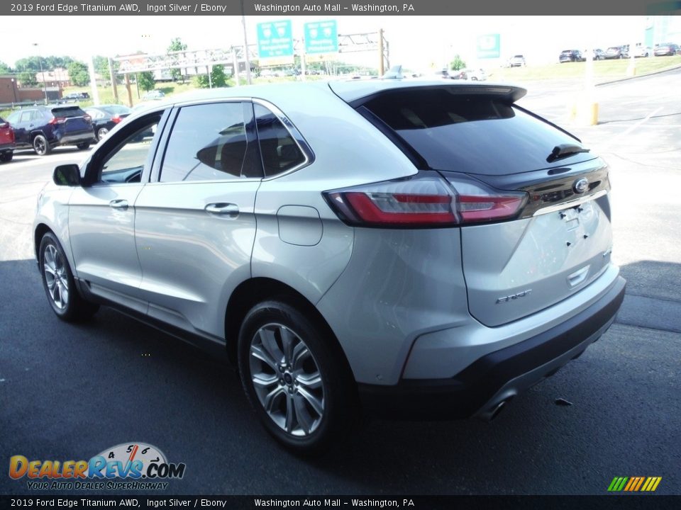 2019 Ford Edge Titanium AWD Ingot Silver / Ebony Photo #9