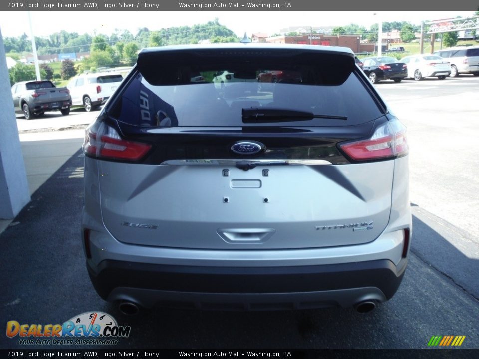 2019 Ford Edge Titanium AWD Ingot Silver / Ebony Photo #10