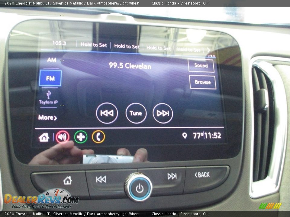 2020 Chevrolet Malibu LT Silver Ice Metallic / Dark Atmosphere/Light Wheat Photo #33