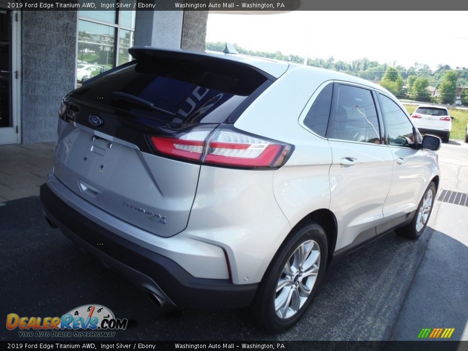 2019 Ford Edge Titanium AWD Ingot Silver / Ebony Photo #11