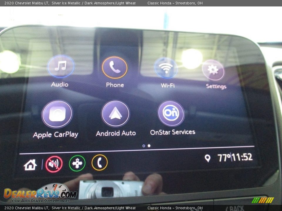 2020 Chevrolet Malibu LT Silver Ice Metallic / Dark Atmosphere/Light Wheat Photo #34