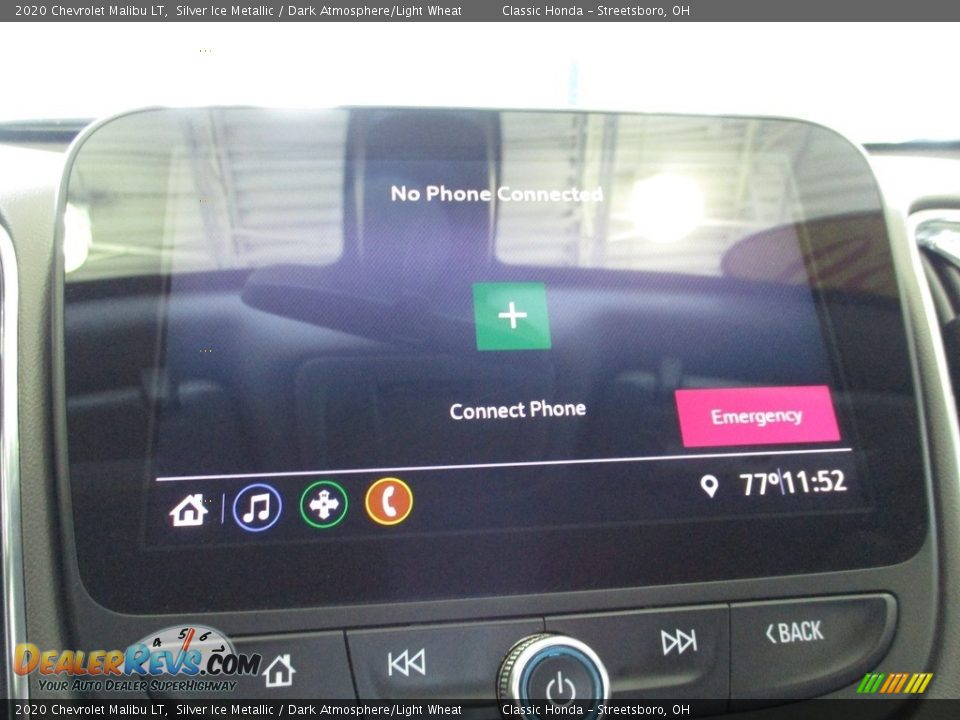 2020 Chevrolet Malibu LT Silver Ice Metallic / Dark Atmosphere/Light Wheat Photo #35