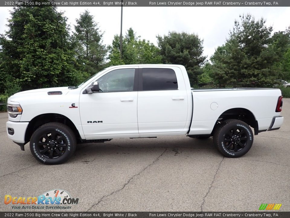 2022 Ram 2500 Big Horn Crew Cab Night Edition 4x4 Bright White / Black Photo #2