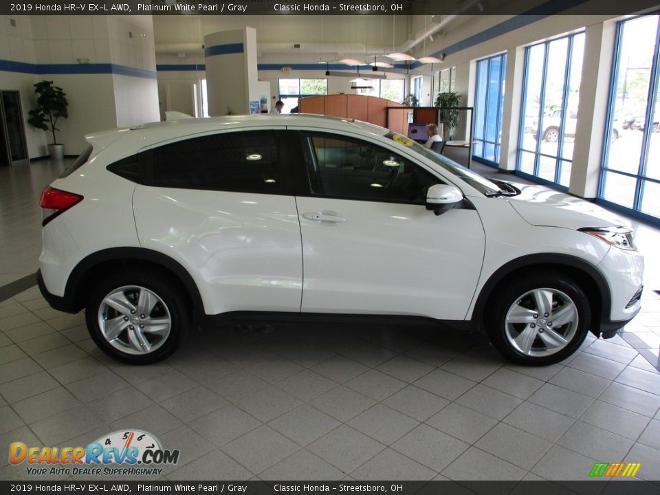 2019 Honda HR-V EX-L AWD Platinum White Pearl / Gray Photo #4