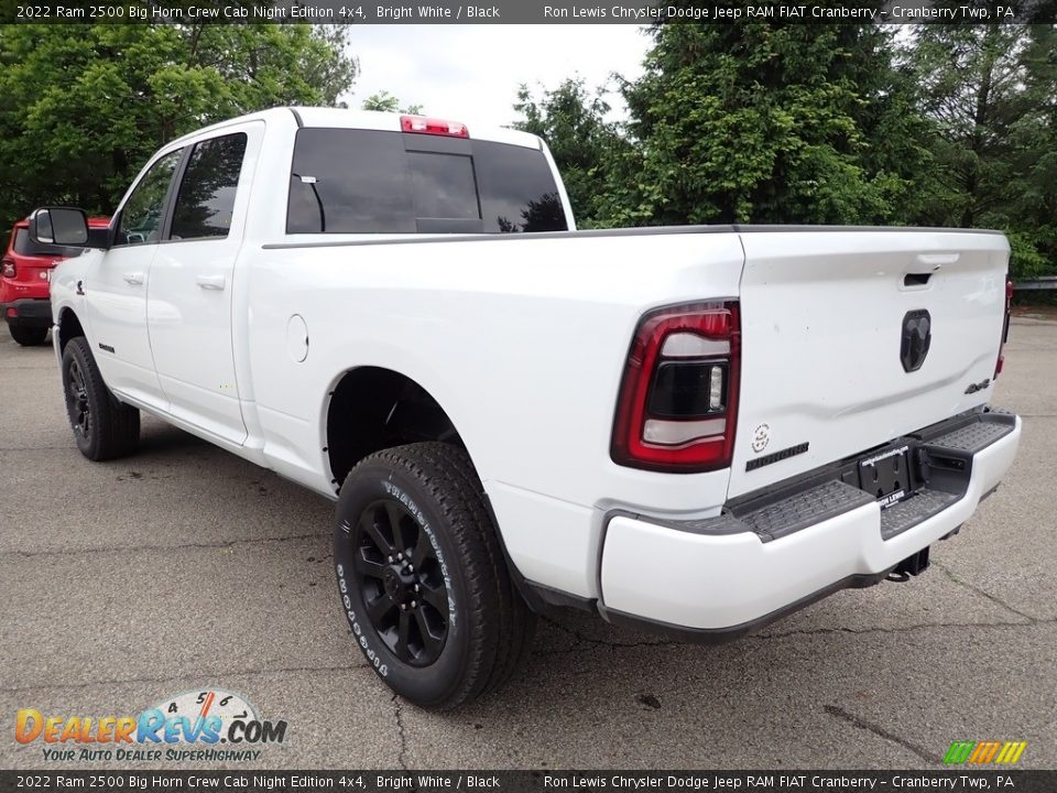 2022 Ram 2500 Big Horn Crew Cab Night Edition 4x4 Bright White / Black Photo #3