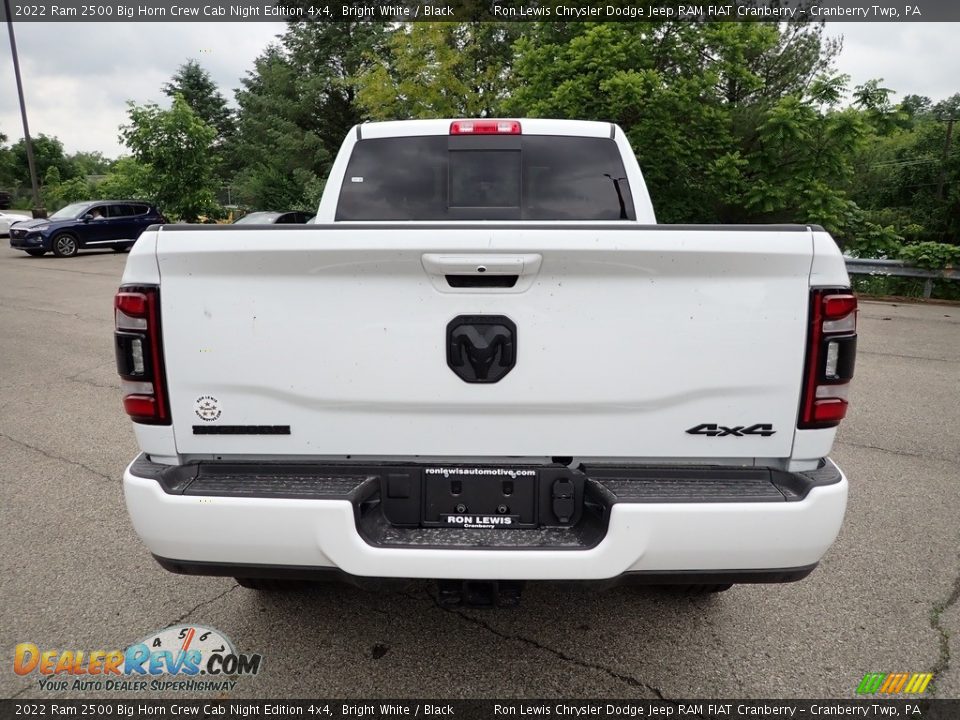 2022 Ram 2500 Big Horn Crew Cab Night Edition 4x4 Bright White / Black Photo #4