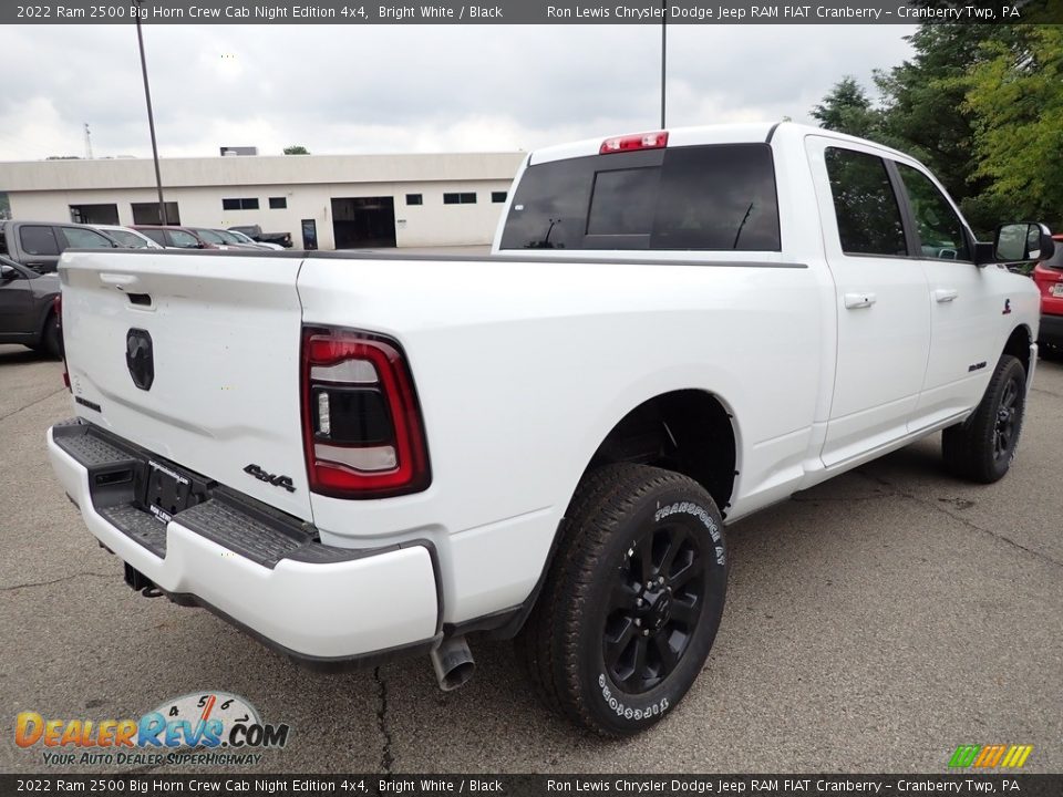 2022 Ram 2500 Big Horn Crew Cab Night Edition 4x4 Bright White / Black Photo #6