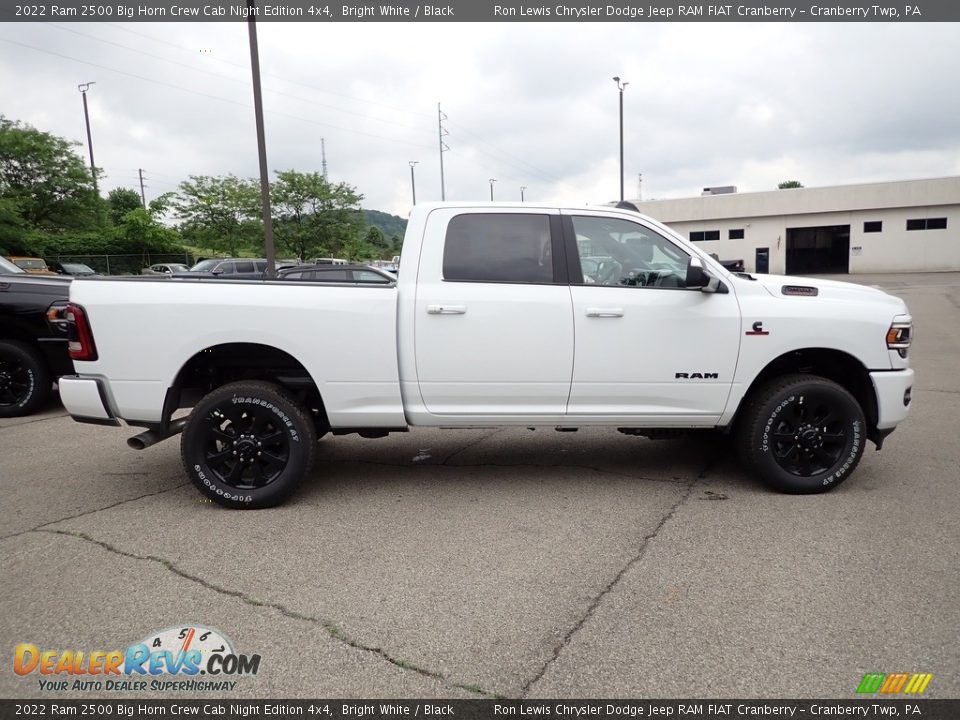 2022 Ram 2500 Big Horn Crew Cab Night Edition 4x4 Bright White / Black Photo #7