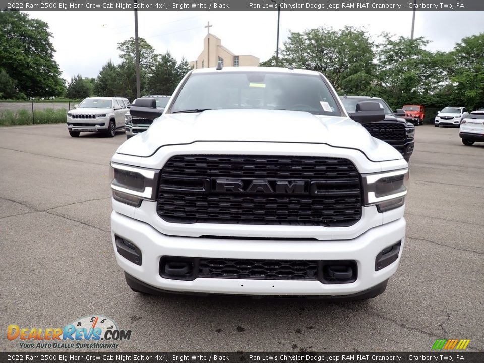 2022 Ram 2500 Big Horn Crew Cab Night Edition 4x4 Bright White / Black Photo #9