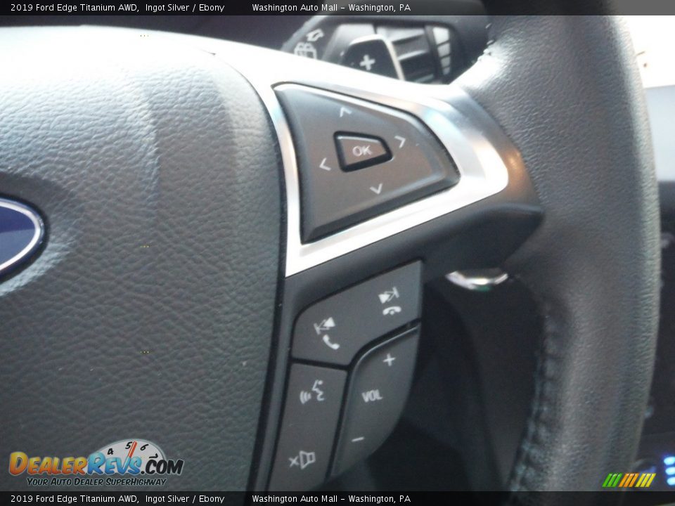 2019 Ford Edge Titanium AWD Ingot Silver / Ebony Photo #28