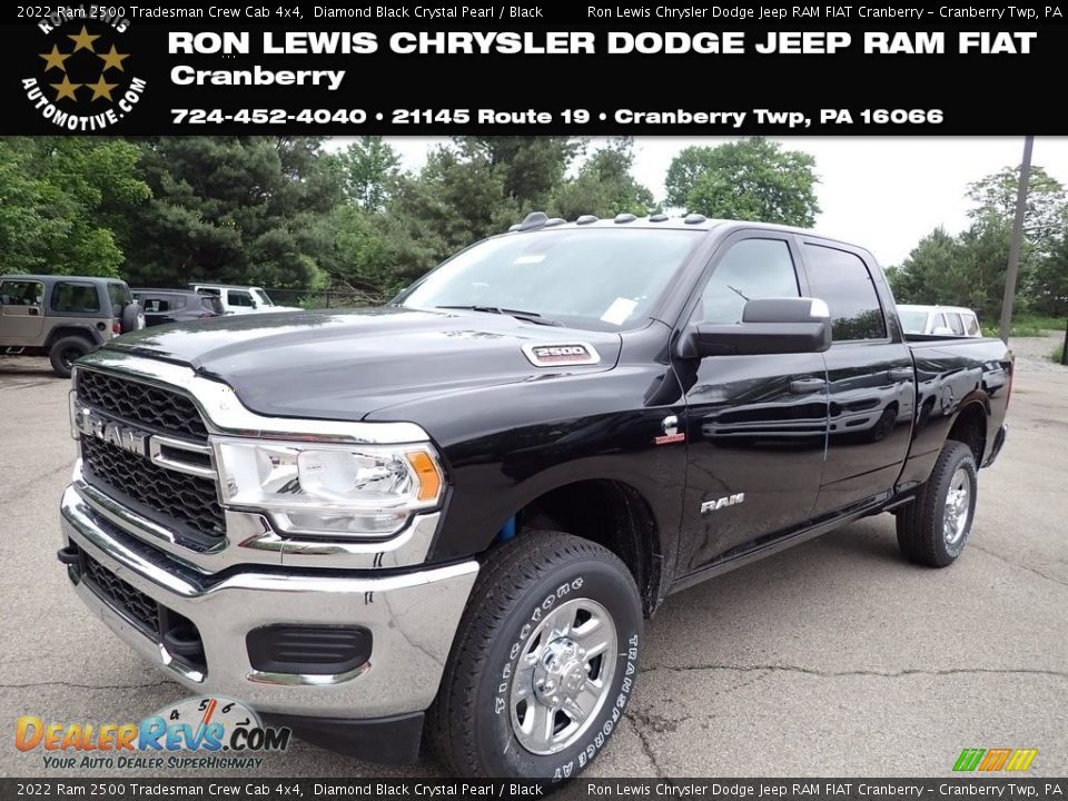 2022 Ram 2500 Tradesman Crew Cab 4x4 Diamond Black Crystal Pearl / Black Photo #1