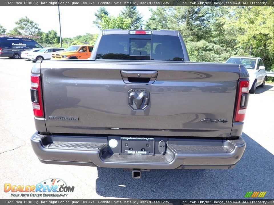 2022 Ram 1500 Big Horn Night Edition Quad Cab 4x4 Granite Crystal Metallic / Black/Diesel Gray Photo #4