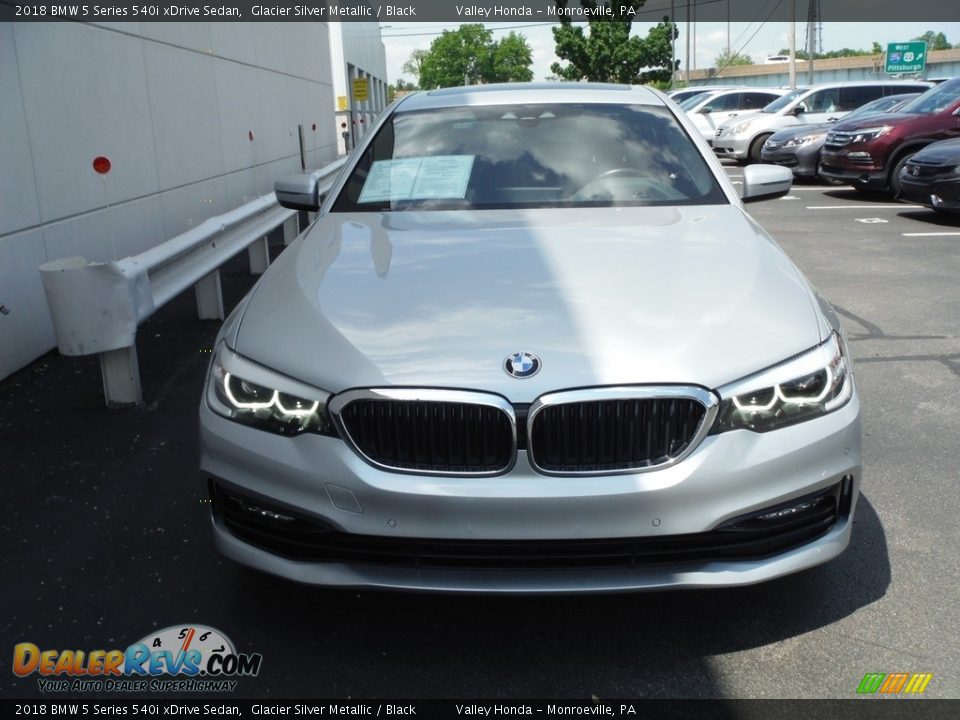 2018 BMW 5 Series 540i xDrive Sedan Glacier Silver Metallic / Black Photo #5