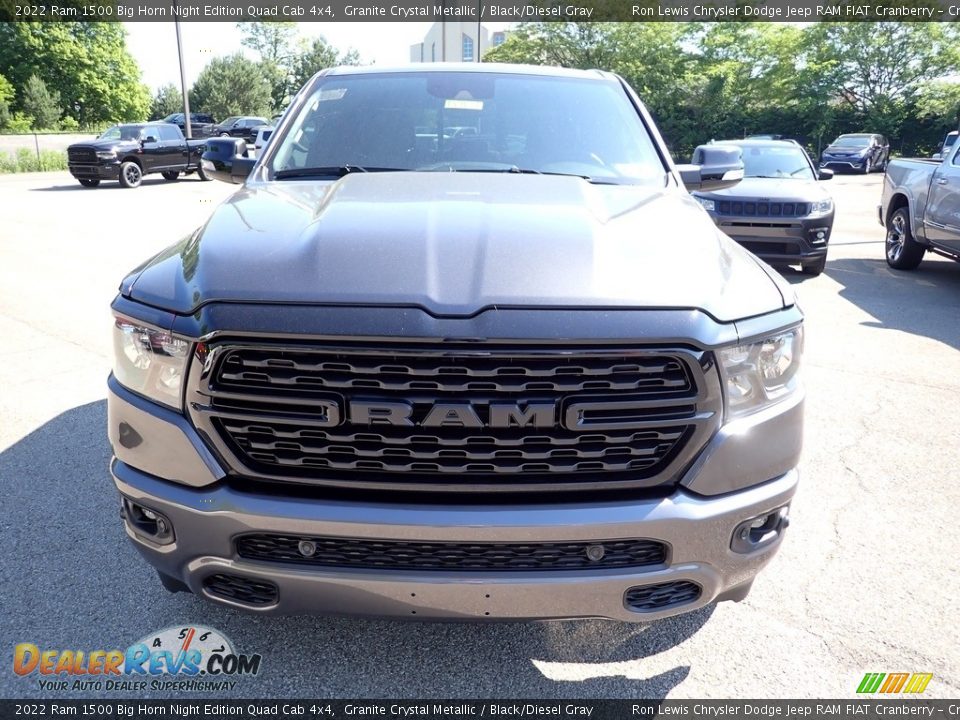 2022 Ram 1500 Big Horn Night Edition Quad Cab 4x4 Granite Crystal Metallic / Black/Diesel Gray Photo #8