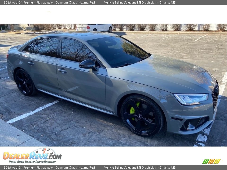 2019 Audi S4 Premium Plus quattro Quantum Gray / Magma Red Photo #6