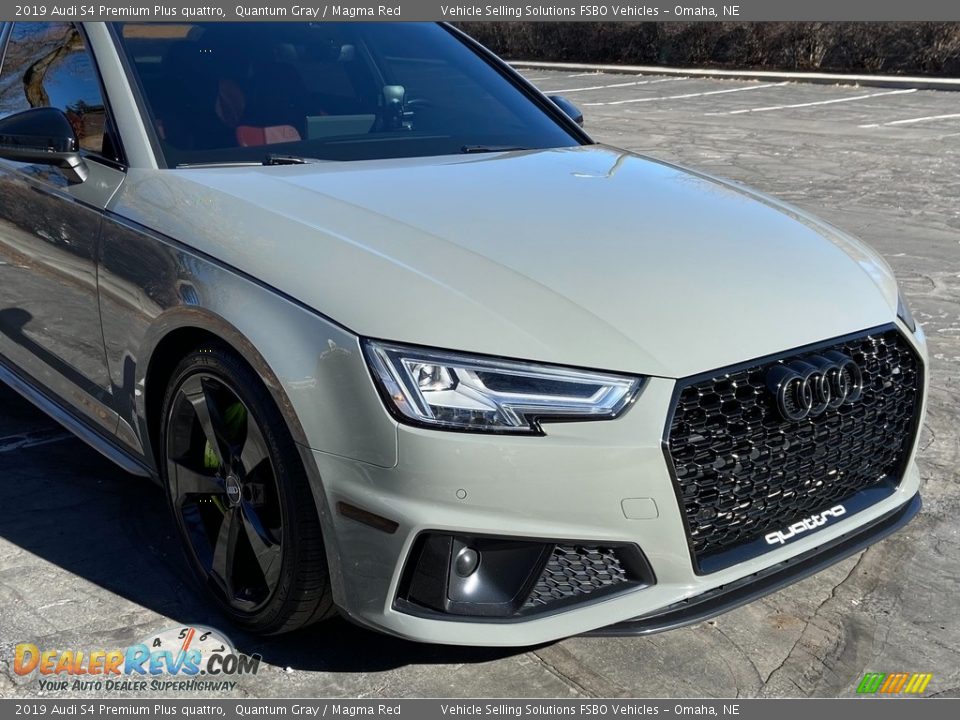 2019 Audi S4 Premium Plus quattro Quantum Gray / Magma Red Photo #8