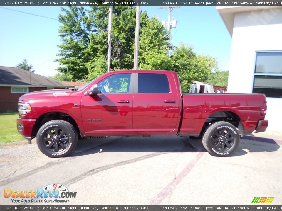 Delmonico Red Pearl 2022 Ram 2500 Big Horn Crew Cab Night Edition 4x4 Photo #8