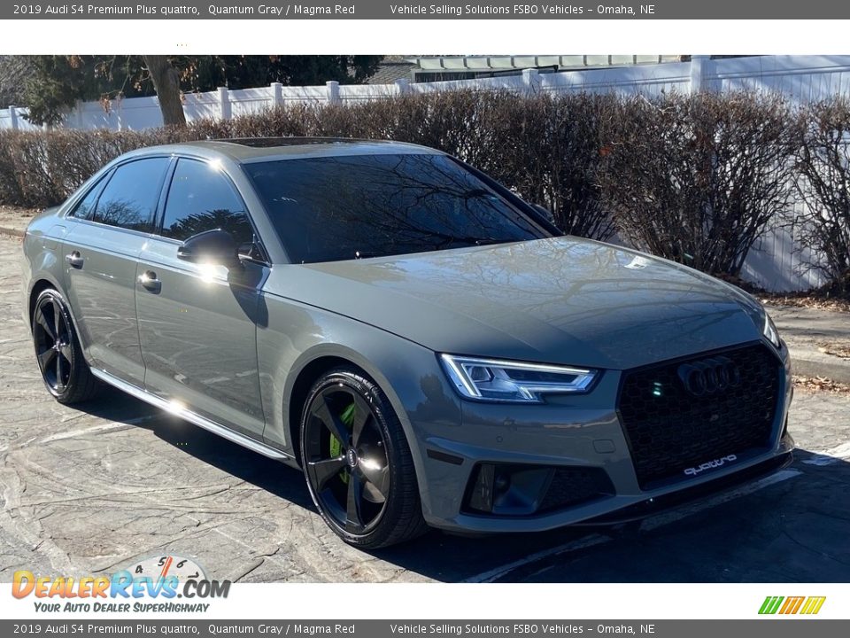 2019 Audi S4 Premium Plus quattro Quantum Gray / Magma Red Photo #14