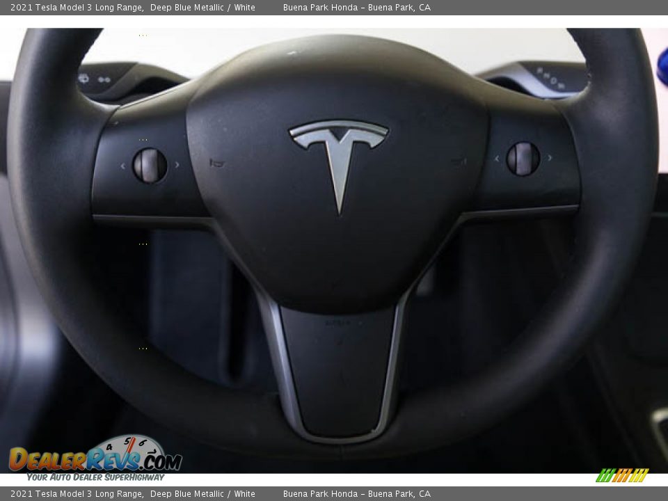 2021 Tesla Model 3 Long Range Steering Wheel Photo #13