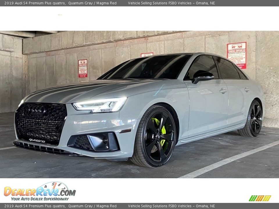 2019 Audi S4 Premium Plus quattro Quantum Gray / Magma Red Photo #17