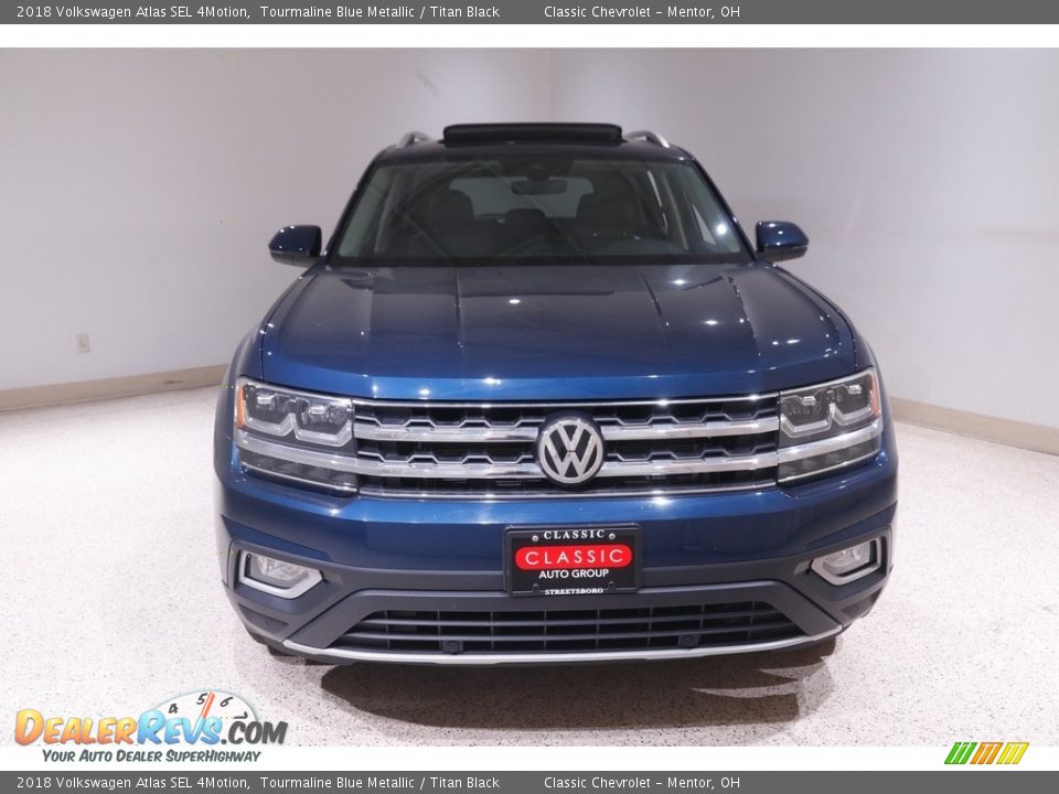 2018 Volkswagen Atlas SEL 4Motion Tourmaline Blue Metallic / Titan Black Photo #2