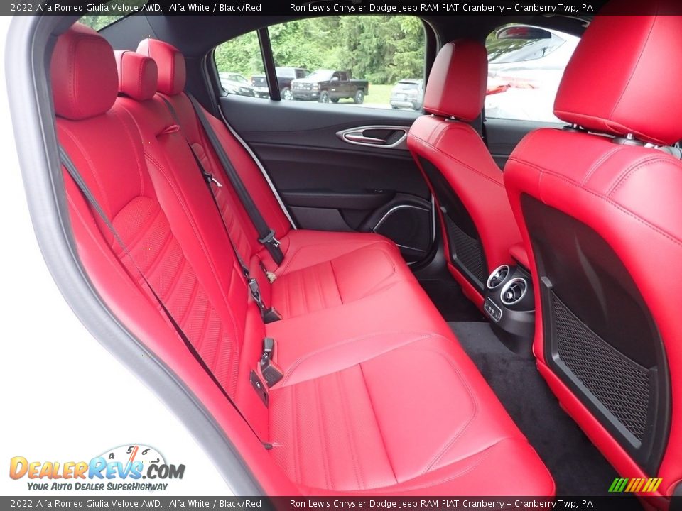 Rear Seat of 2022 Alfa Romeo Giulia Veloce AWD Photo #11