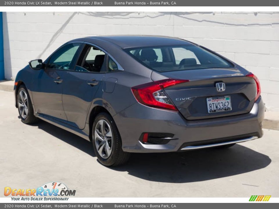 2020 Honda Civic LX Sedan Modern Steel Metallic / Black Photo #2