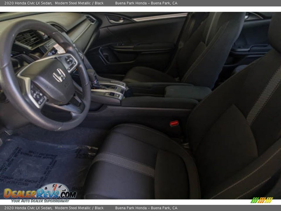2020 Honda Civic LX Sedan Modern Steel Metallic / Black Photo #3
