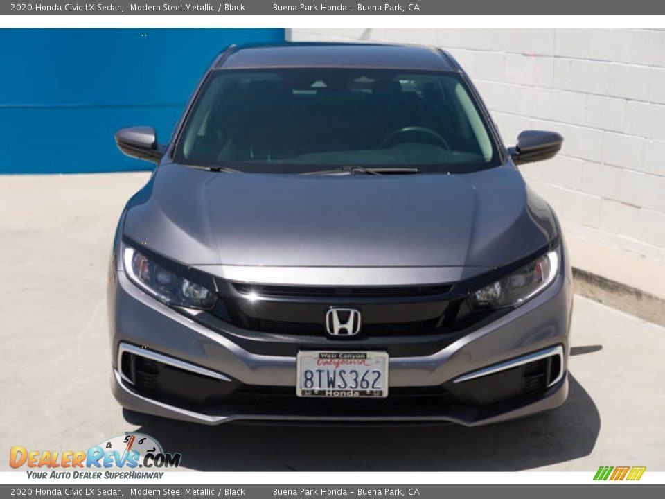 2020 Honda Civic LX Sedan Modern Steel Metallic / Black Photo #7