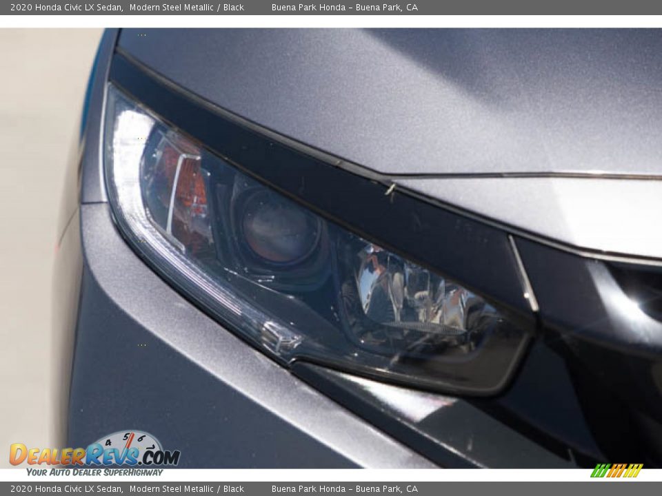 2020 Honda Civic LX Sedan Modern Steel Metallic / Black Photo #8