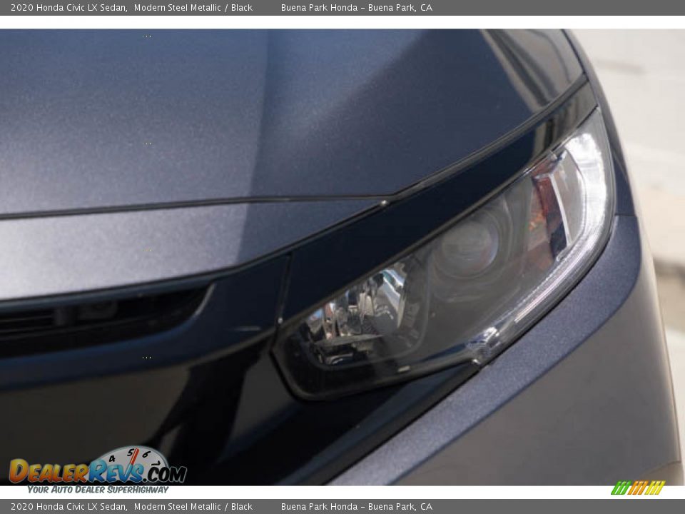 2020 Honda Civic LX Sedan Modern Steel Metallic / Black Photo #9