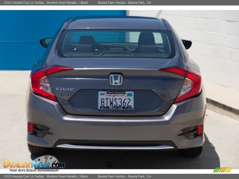 2020 Honda Civic LX Sedan Modern Steel Metallic / Black Photo #11