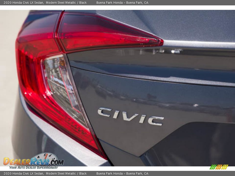 2020 Honda Civic LX Sedan Modern Steel Metallic / Black Photo #12