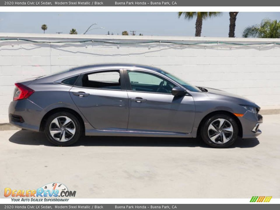 2020 Honda Civic LX Sedan Modern Steel Metallic / Black Photo #14