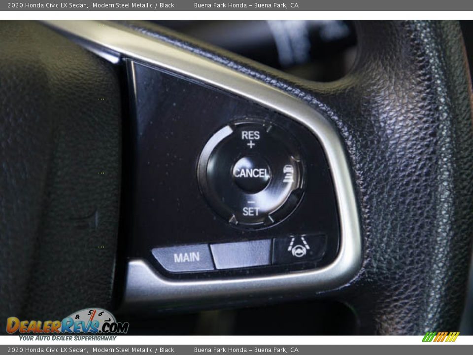 2020 Honda Civic LX Sedan Modern Steel Metallic / Black Photo #17