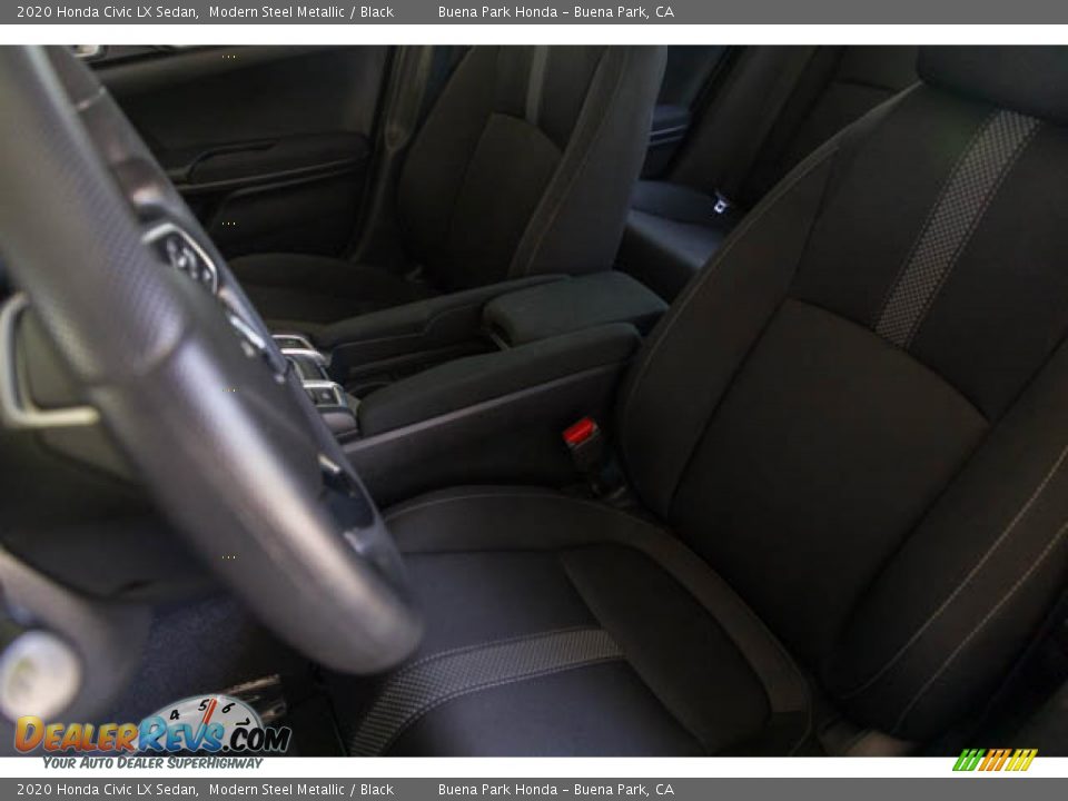 2020 Honda Civic LX Sedan Modern Steel Metallic / Black Photo #18