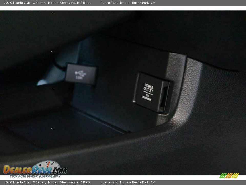 2020 Honda Civic LX Sedan Modern Steel Metallic / Black Photo #24