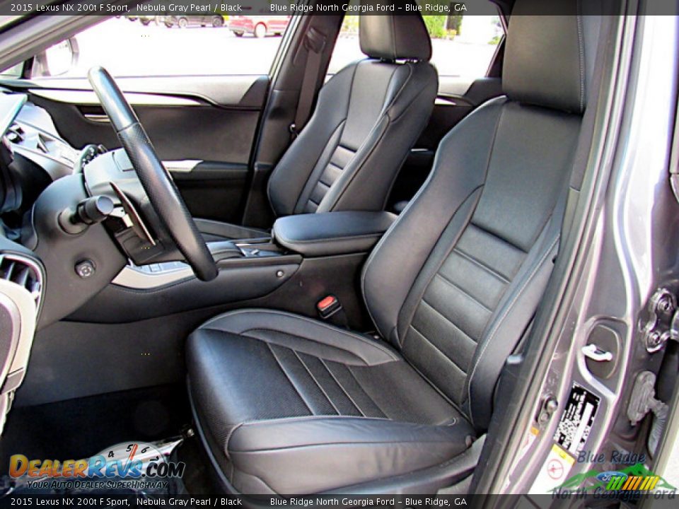 Black Interior - 2015 Lexus NX 200t F Sport Photo #11